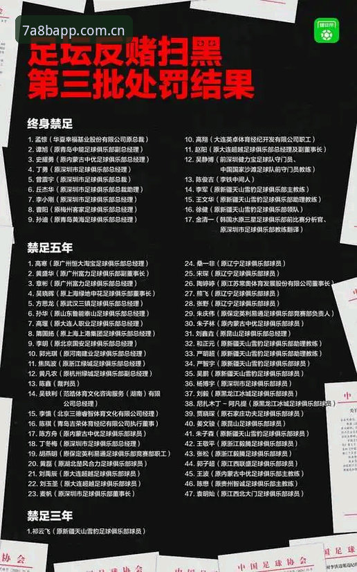 中国足协第三批禁足名单深度评测：反腐风暴下的足球生态重塑